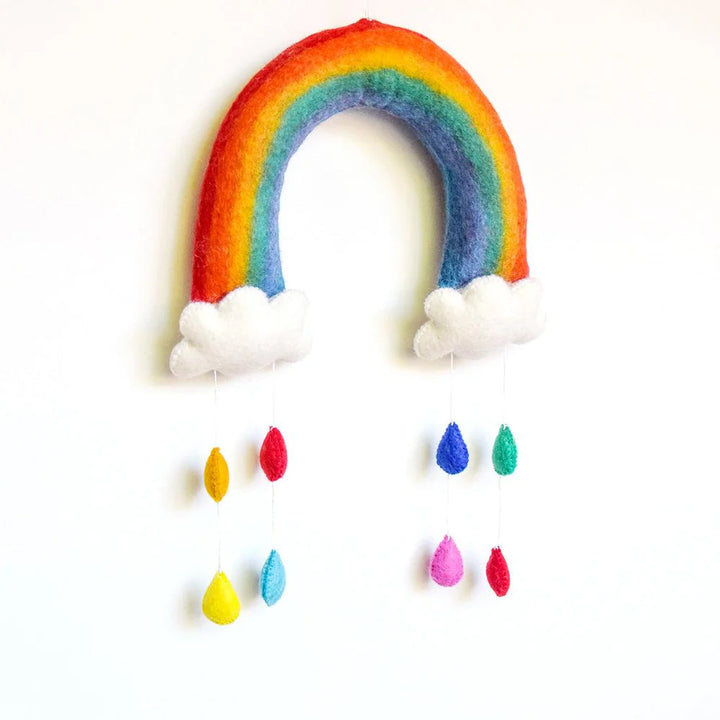 Wall Decoration | Rainbow with Raindrops