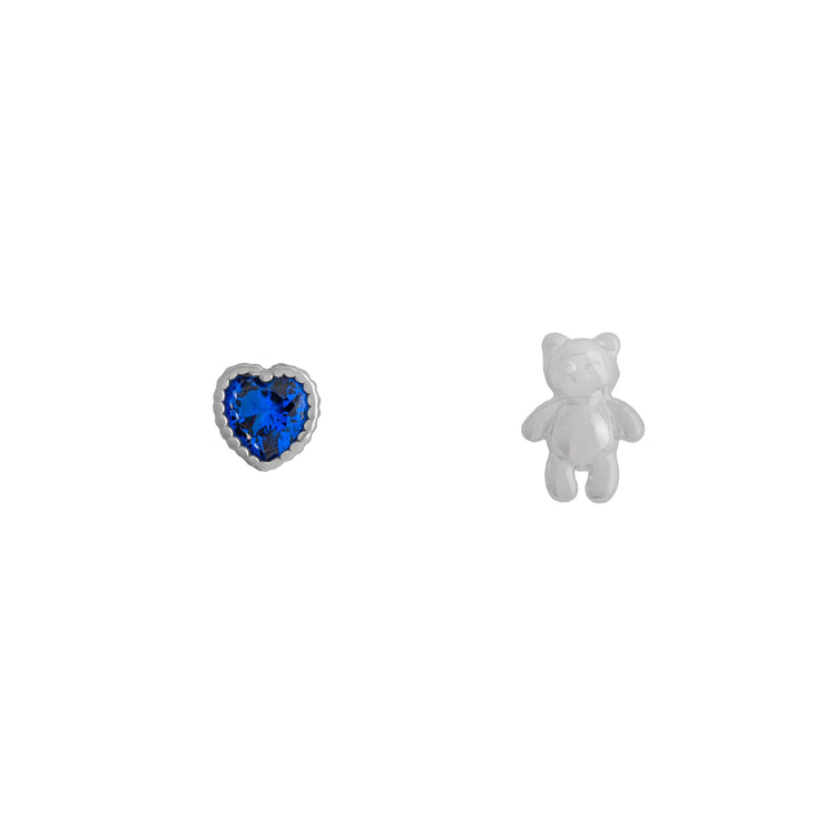 Earring Diamante Love Teddy