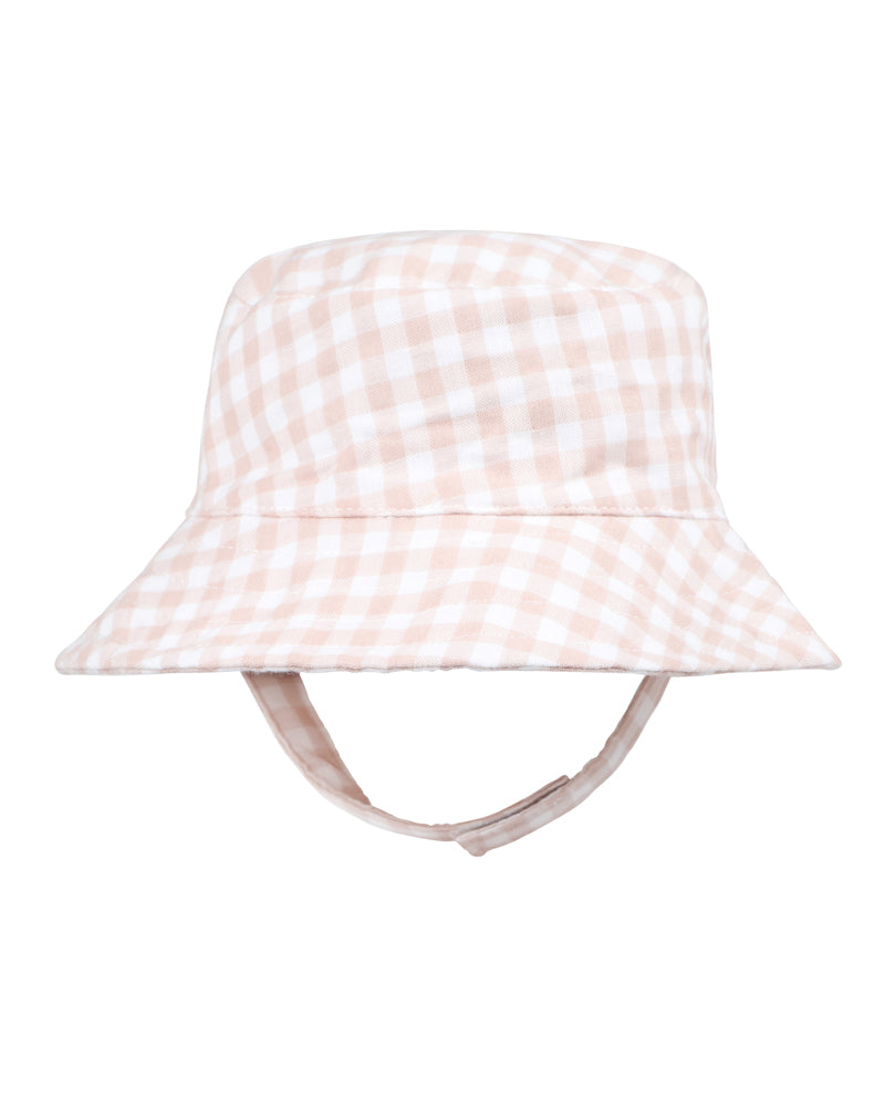 Hat | Morgan - Pink Gingham