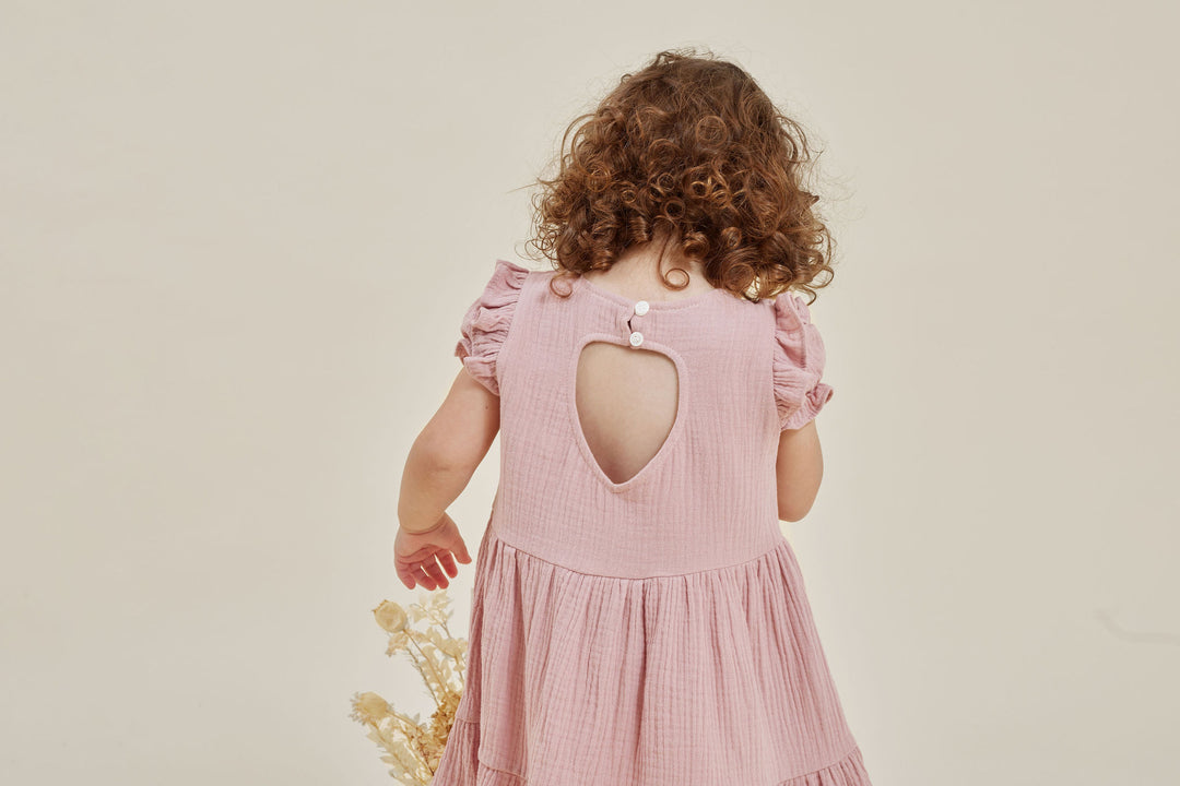 Dress | Muslin Ruffle - Pink