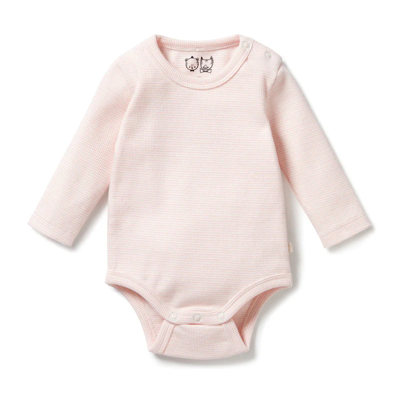 Bodysuit | Organic Long Sleeve - Cantaloupe