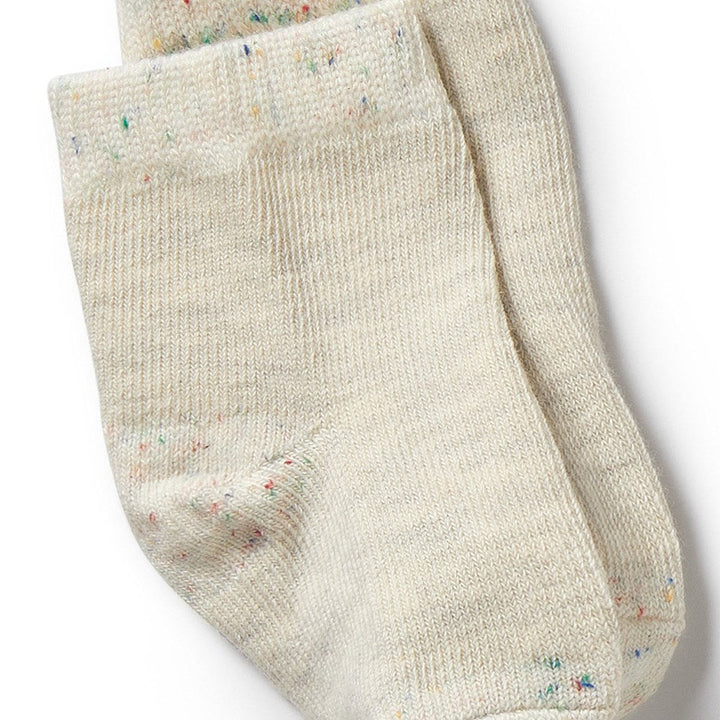 Socks | 3pk Baby - Cream, Oatmeal, Grey Cloud