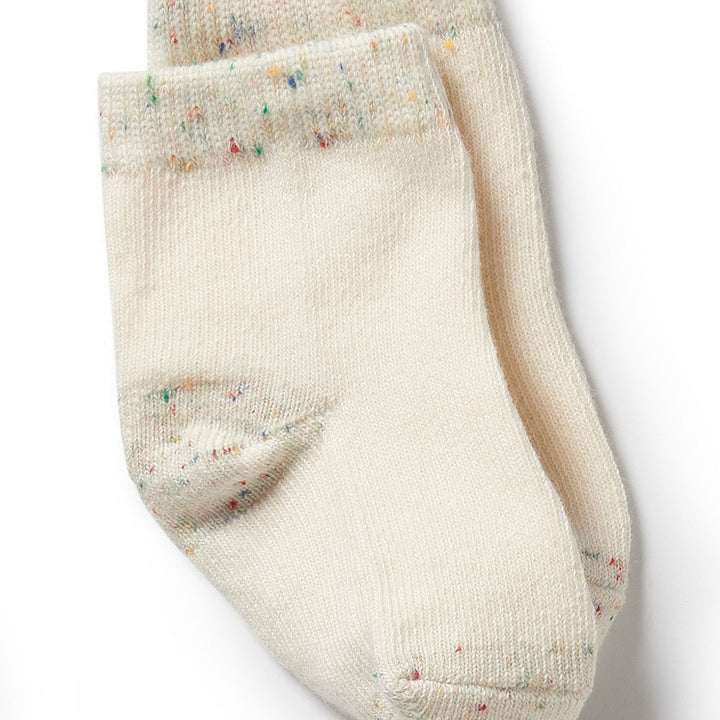 Socks | 3pk Baby - Cream, Oatmeal, Grey Cloud