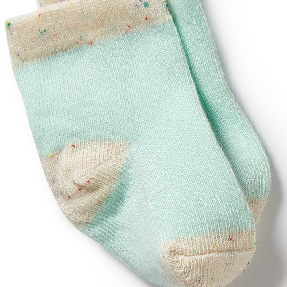 Socks | 3pk Baby - Mint Green, Cream, Pink