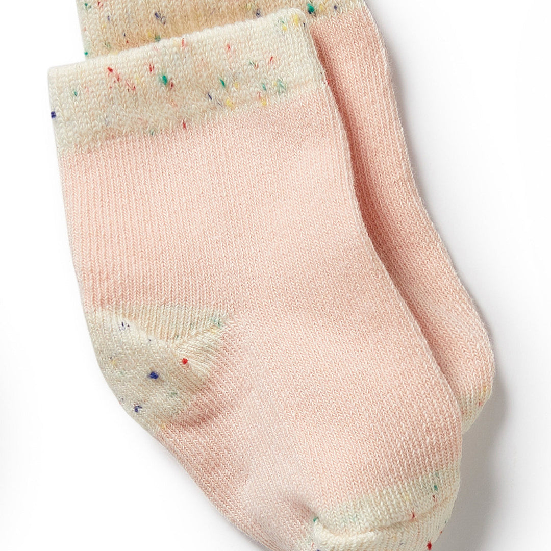 Socks | 3pk Baby - Mint Green, Cream, Pink