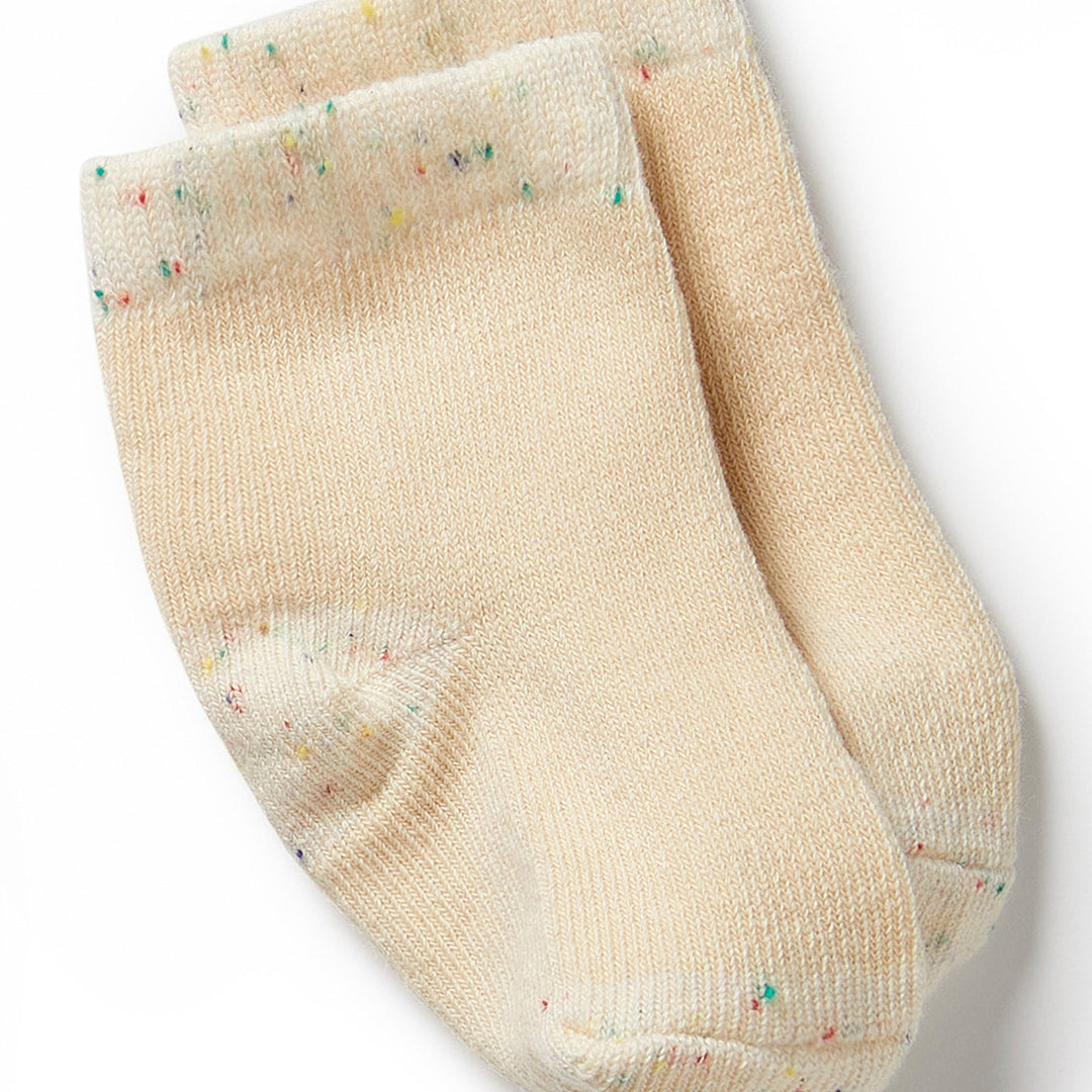 Socks | 3pk Baby - Mint Green, Cream, Pink