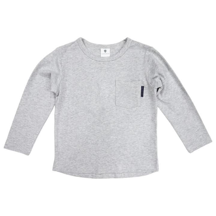 Top | Pocket Long Sleeve - Grey Marle