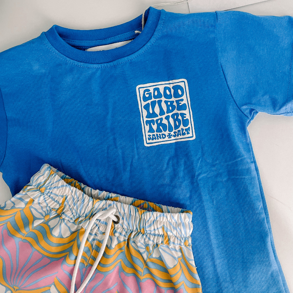 Tee - Good Vibe Tribe Deep Ocean