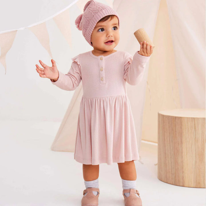 Dress | Long Sleeve - Dusty Pink