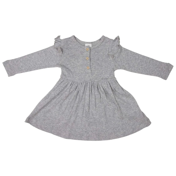 Dress | Long Sleeve - Grey Marle