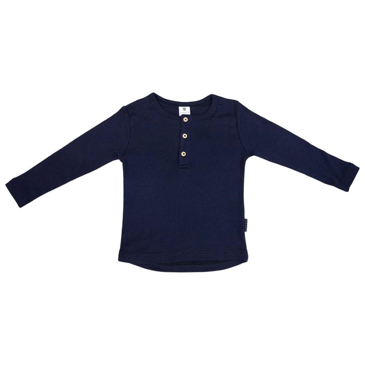 Top | Henley Long Sleeve - Navy