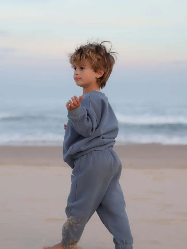 Jumper | Mini Waves Crew - Steel Blue