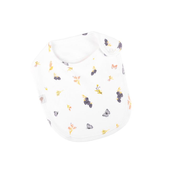 Bib | Organic Cotton - Berries and Butterflies