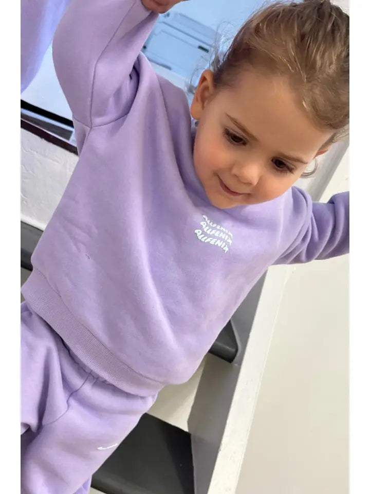 Track Pants | Mini Waves - Lilac