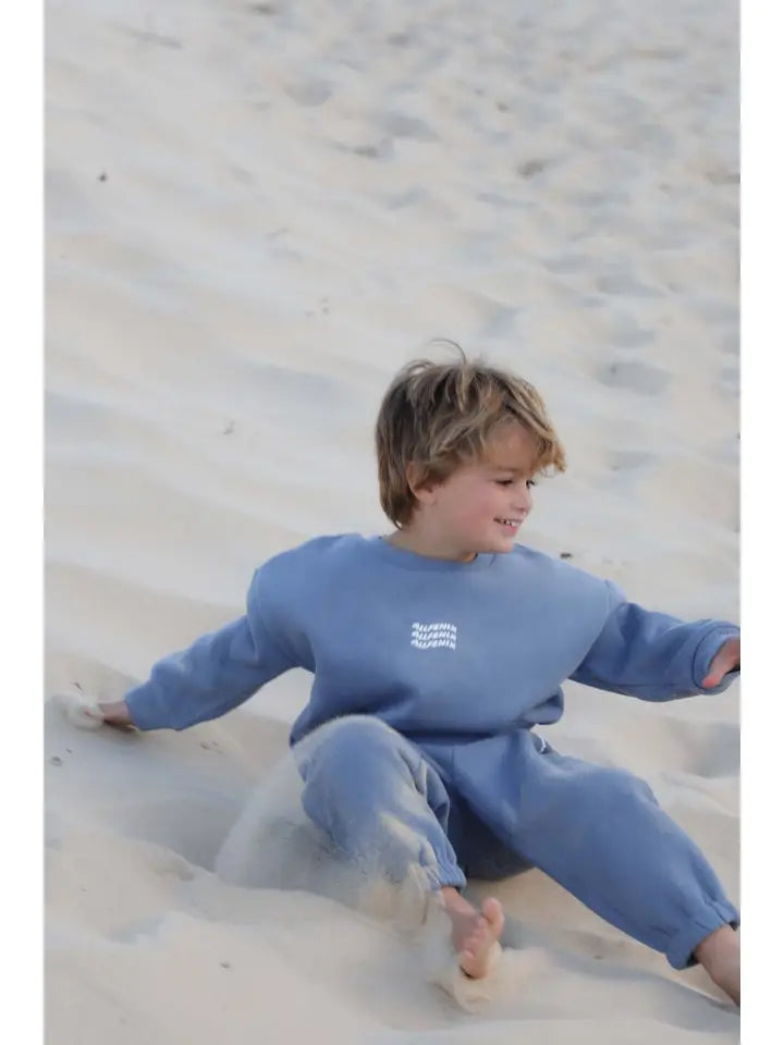 Jumper | Mini Waves Crew - Steel Blue