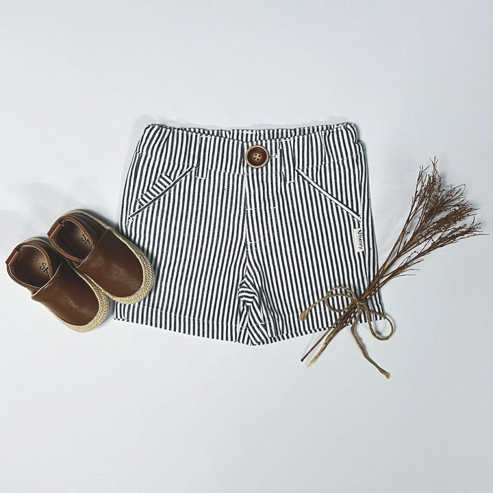 Shorts - Navy Pinstripe