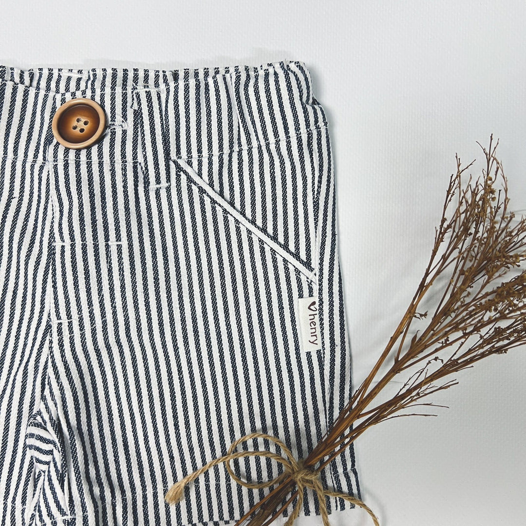 Shorts - Navy Pinstripe