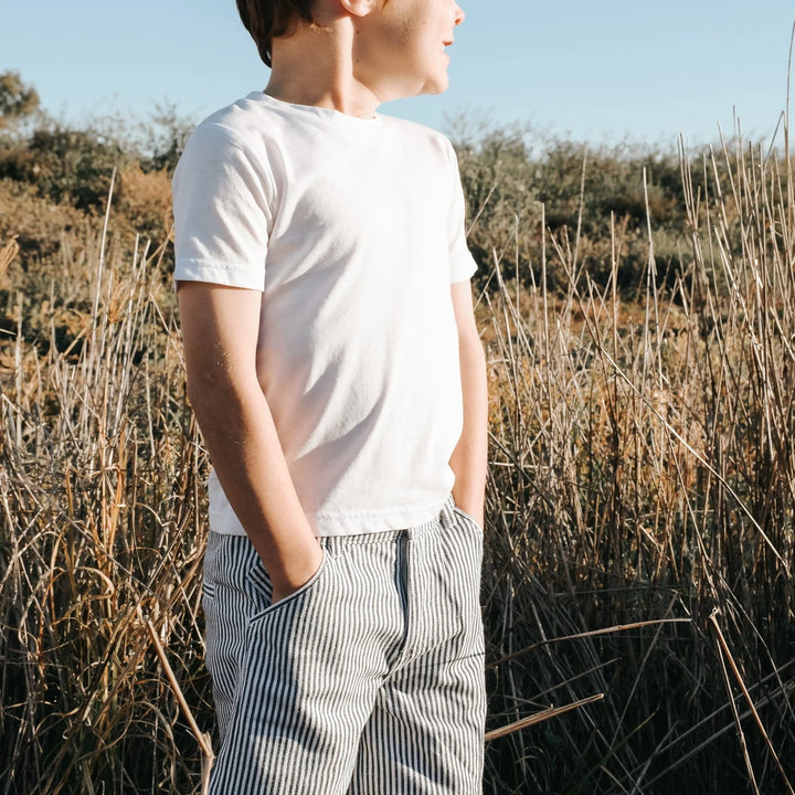 Shorts - Navy Pinstripe