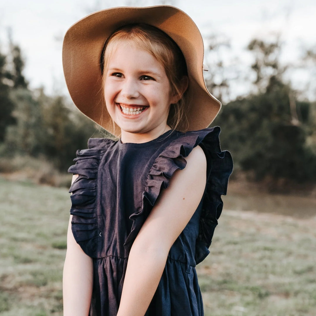 Dress | Florence - Navy Linen