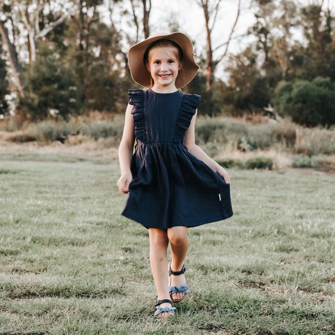 Dress | Florence - Navy Linen