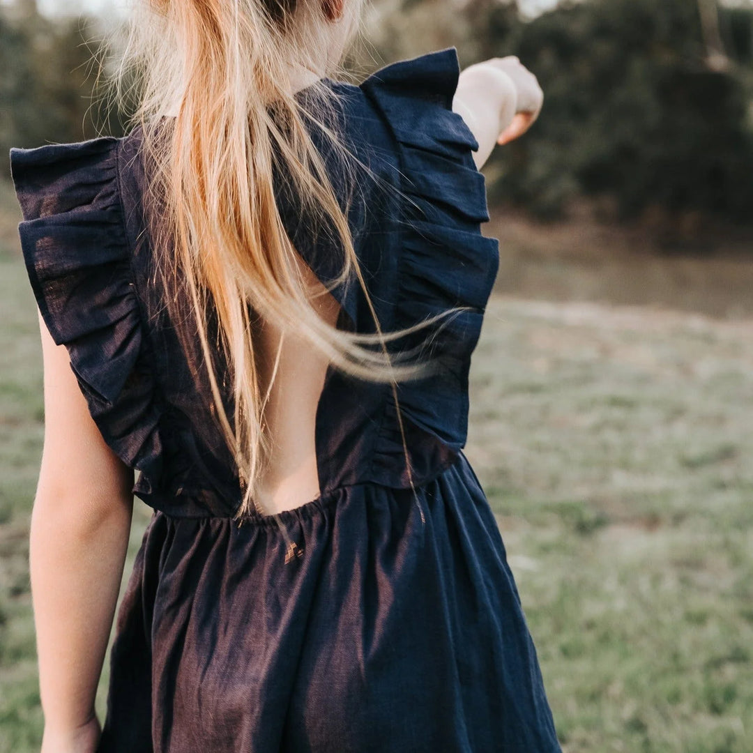 Dress | Florence - Navy Linen