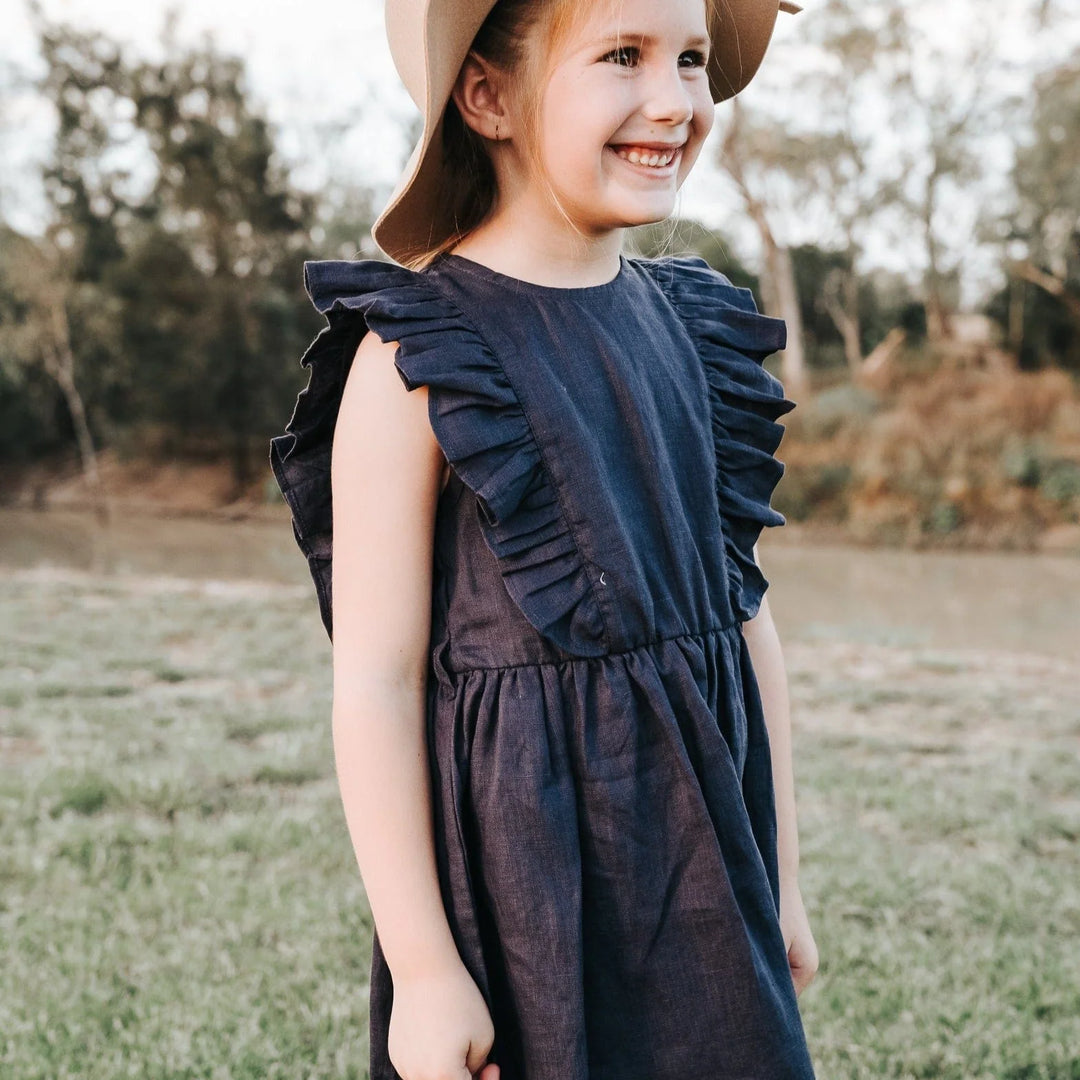 Dress | Florence - Navy Linen