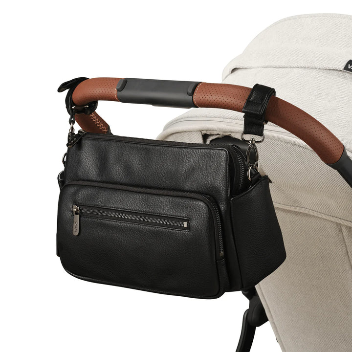 Pram Caddy | Multitasker - Black Vegan Leather