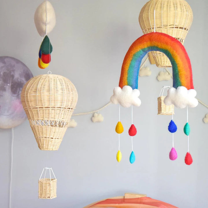 Wall Decoration | Rainbow with Raindrops