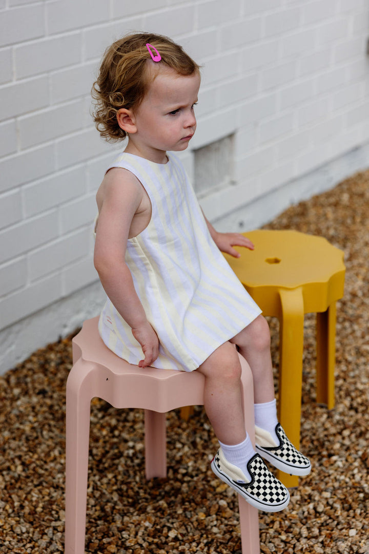 Dress & Bloomers | Mackenzie - Yellow Stripe