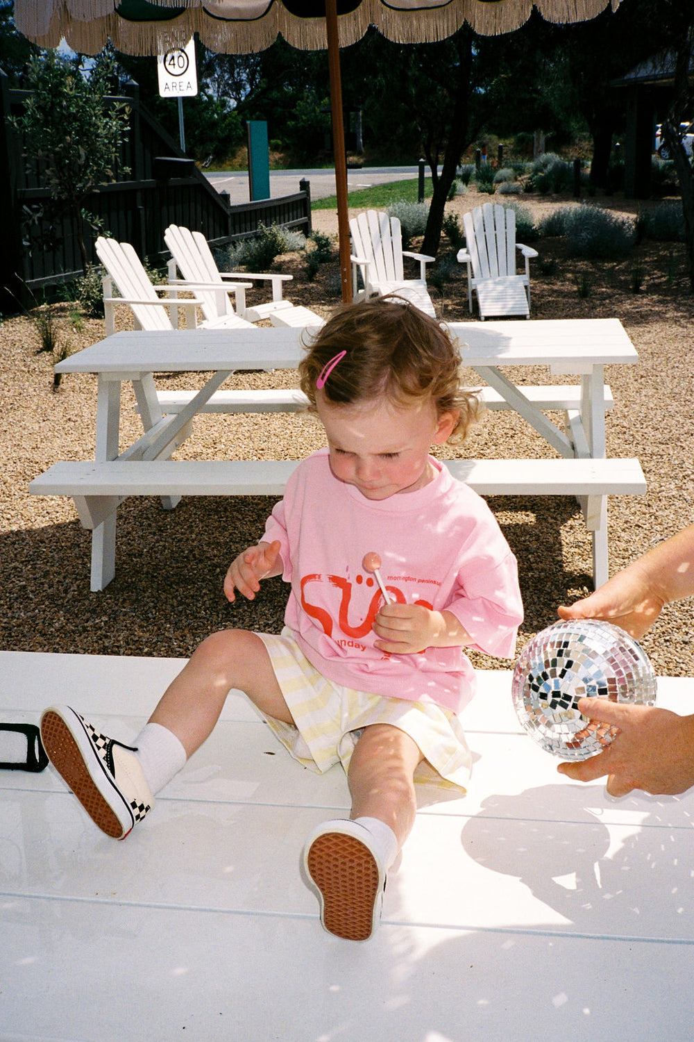 Tee | IL SOLE - Pink + Red