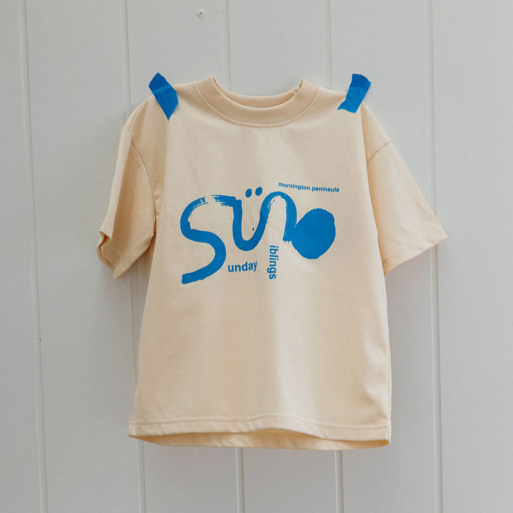 Tee | IL SOLE - Bone + Blue