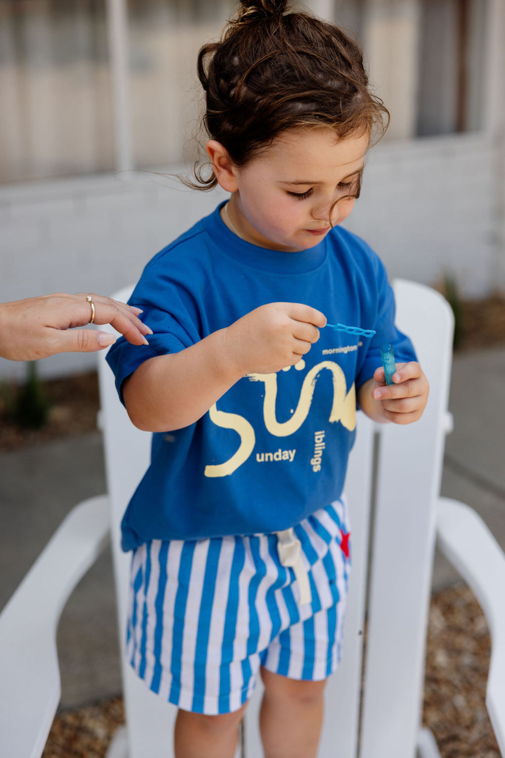 Shorts | Dizzy Star - Blue Stripe