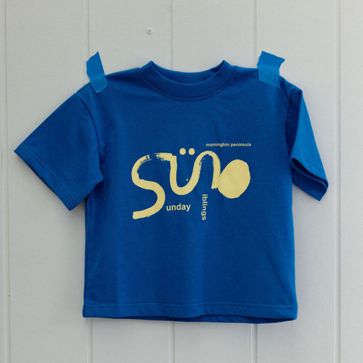 Tee | IL SOLE - Blue + Yellow