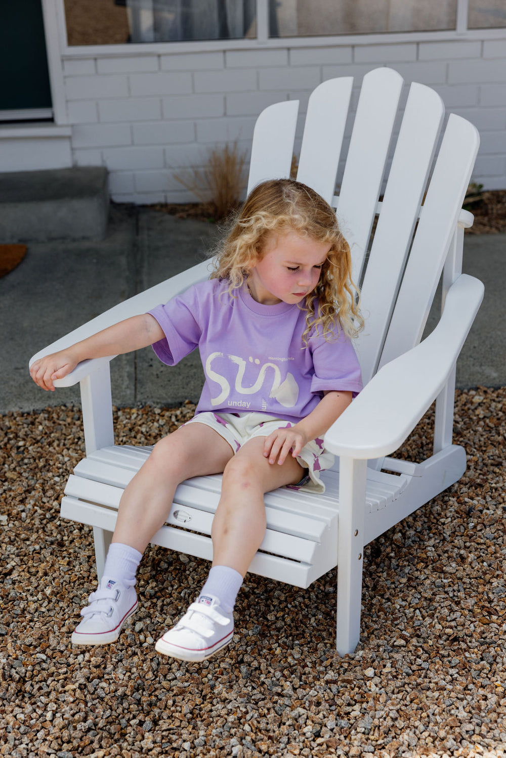 Tee | IL SOLE - Purple + Cream