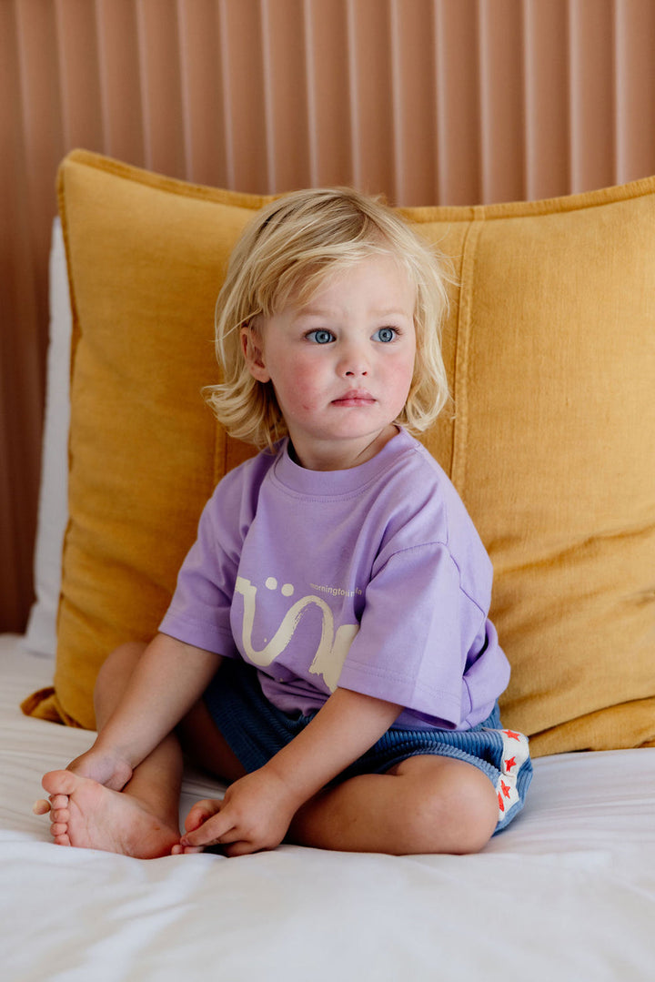 Tee | IL SOLE - Purple + Cream