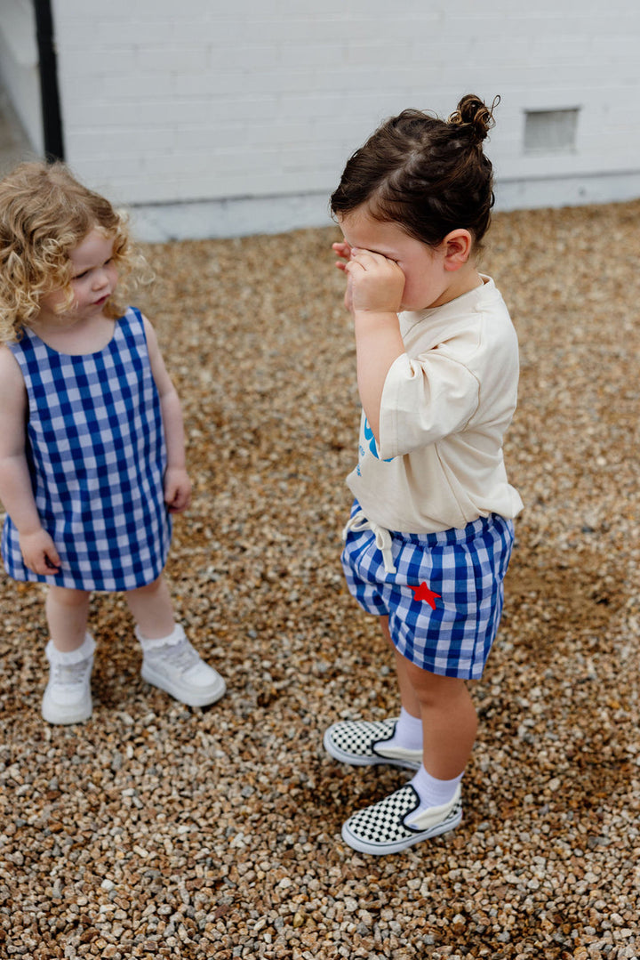 Shorts | Dizzy Star - Blue Gingham