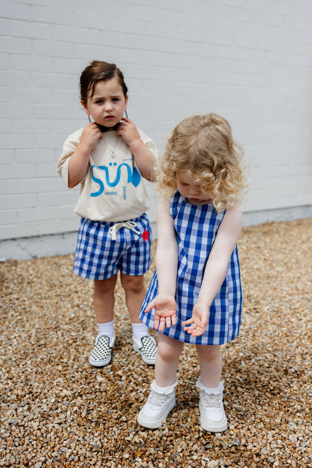 Shorts | Dizzy Star - Blue Gingham