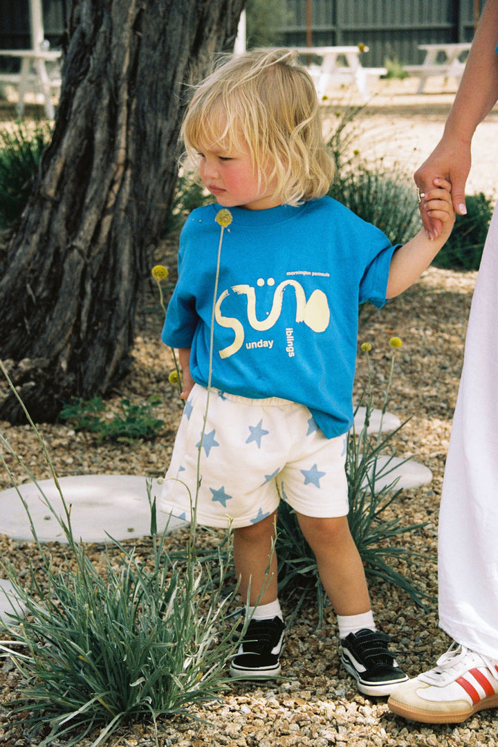 Tee | IL SOLE - Blue + Yellow