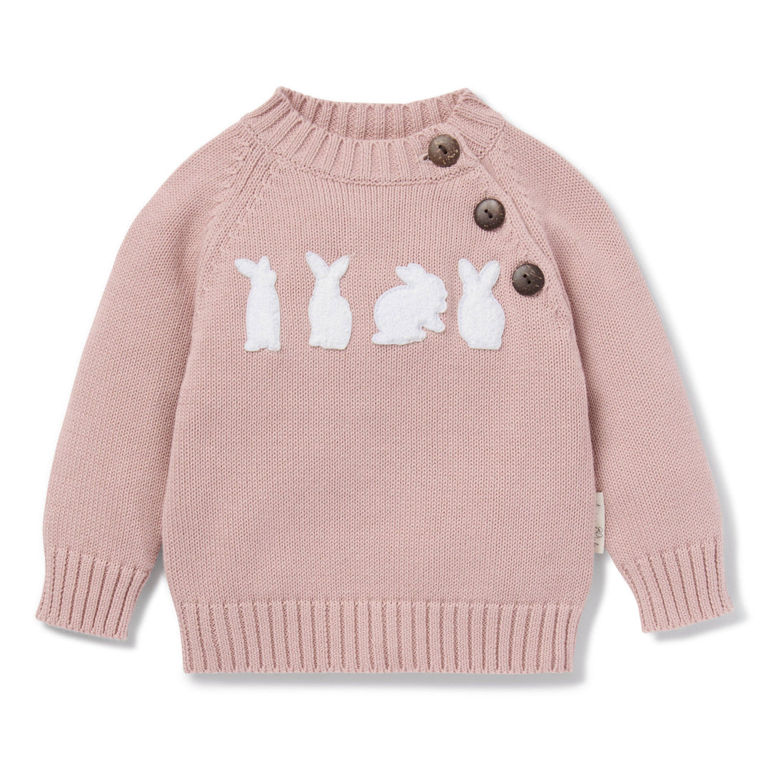 Jumper | Knit Bunny - Rose